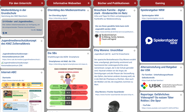 Unsere Link-Pinnwand